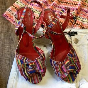 Rialto Peep-toe Wedge Espadrille Shoes